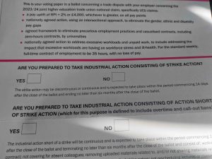 ballot paper